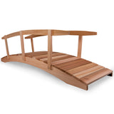 12-Foot Cedar Garden Bridge With Side Rails
