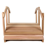 8-foot Cedar Garden Bridge With Side Rails