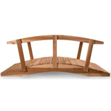 8-foot Cedar Garden Bridge With Side Rails