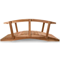 8-foot Cedar Garden Bridge With Side Rails
