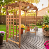 8-Ft Cedar Pagoda Garden Wedding Arbor