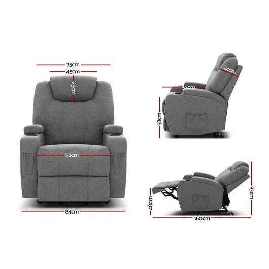 Electric Heated Lift Massage Recliner Chair | SoBo Worldwide Recovery & Wellness