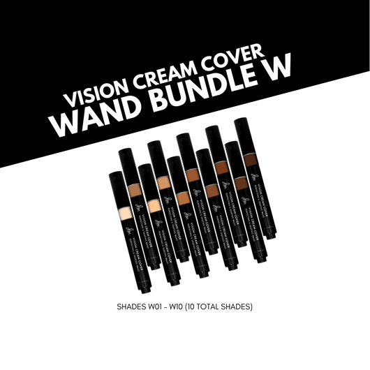 Vision Cream Cover Perfecting & Shaping Wand Bundle - W Series (10 Shades)